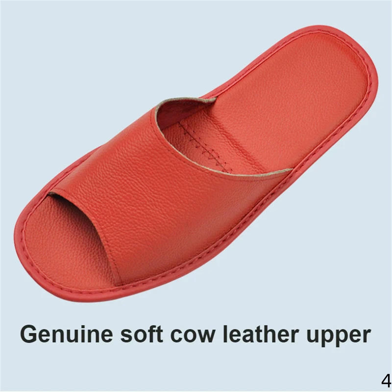 Claquettes Hommes Femme Chaussons Maisons en Intérieur Été Ouvert Orteil Sandales Femmes Âgés Casual Slides Chaussures-rouge-35-36