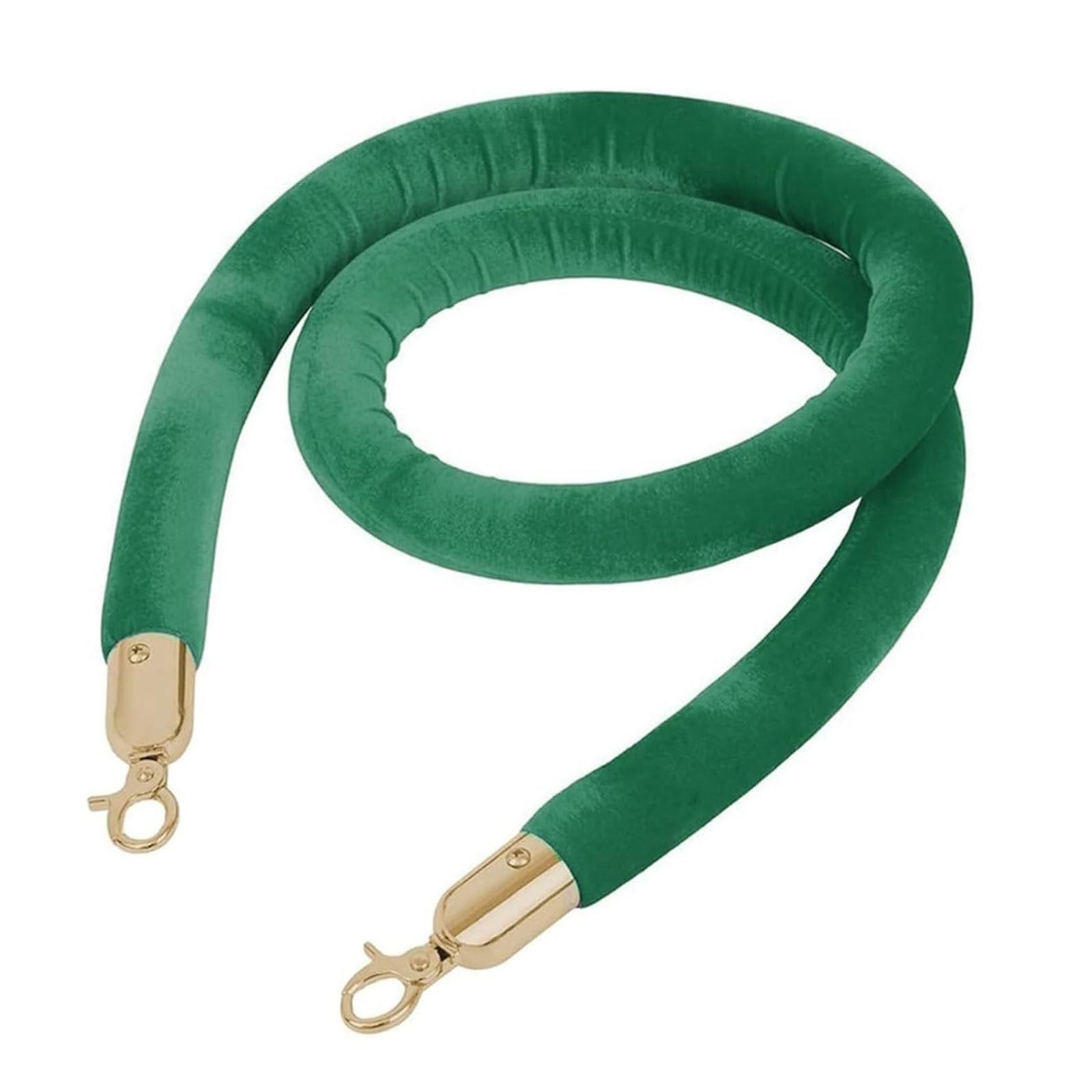 Ghkryd Green B Barrier Rope, Stanchion Velvet Rope Barriers,Barrier Ropes For Crowd Control With Polished Snaps(,2.1M/7Ft)