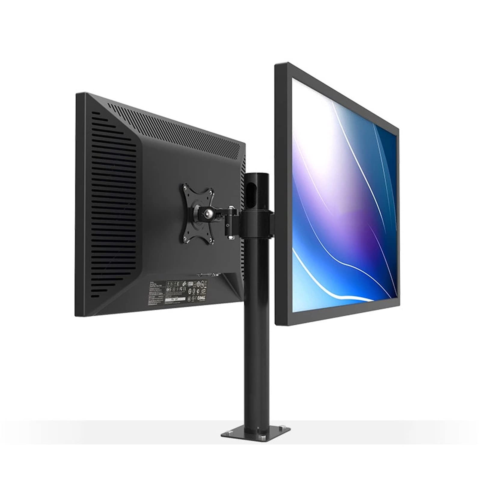 asdchZen Dual Monitor Stand For 13 To 27 Inch,Monitor Arm With Height Adjustable Stand,Per Arm With 75X75Mm,100X100Mm,For 2 Monitors
