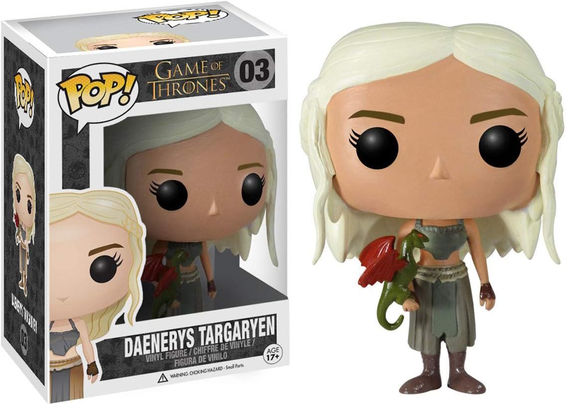 Funko Daenerys Targaryen: Game of Thrones x POP! Vinyl Figure & 1 POP! Compatible PET Plastic Graphical Protector Bundle [#003 / 03012 - B]
