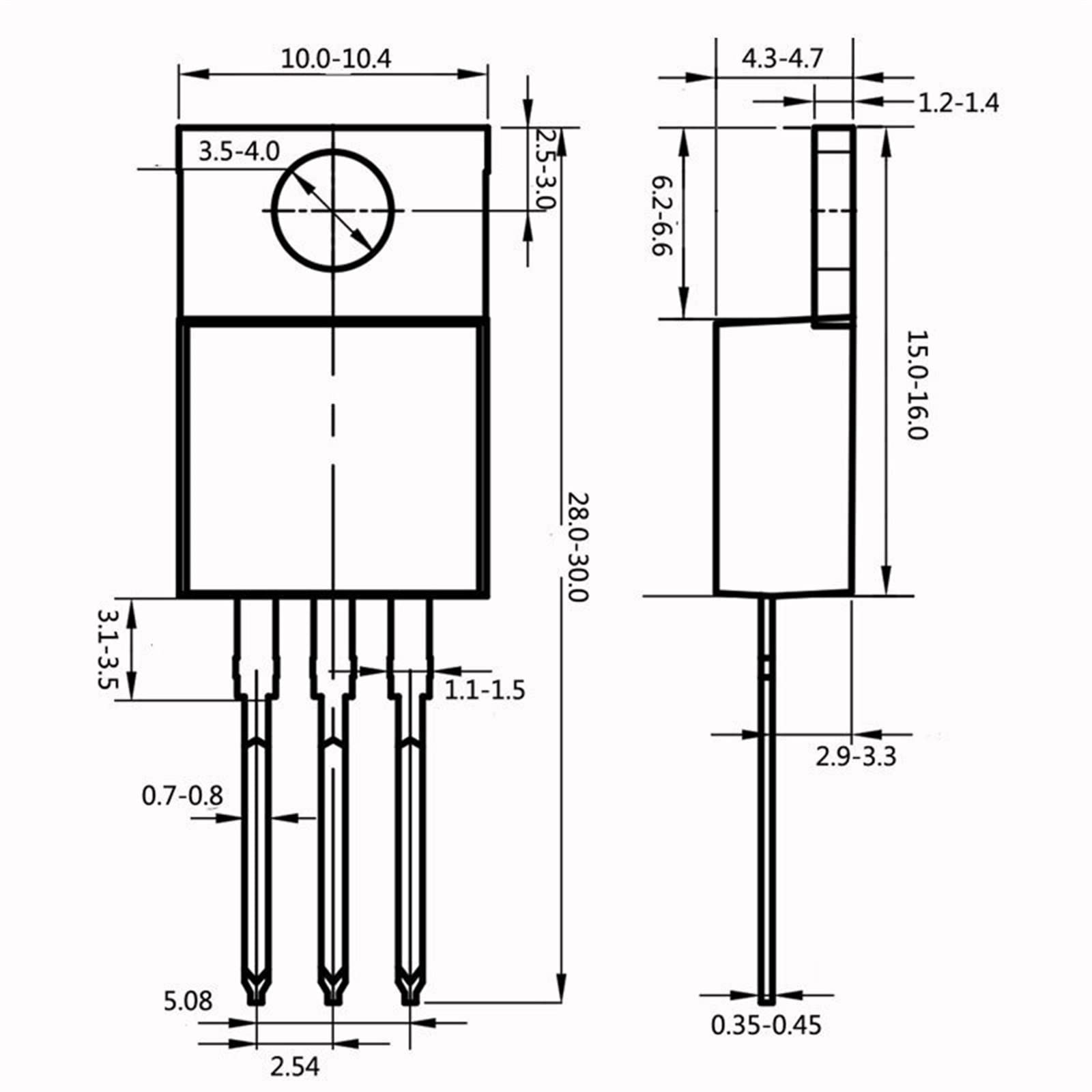 MIELEU 50pc Low Dropout Schottky Diode SBT10L100CT 10A100V Low VF Bajo Consumo de energía