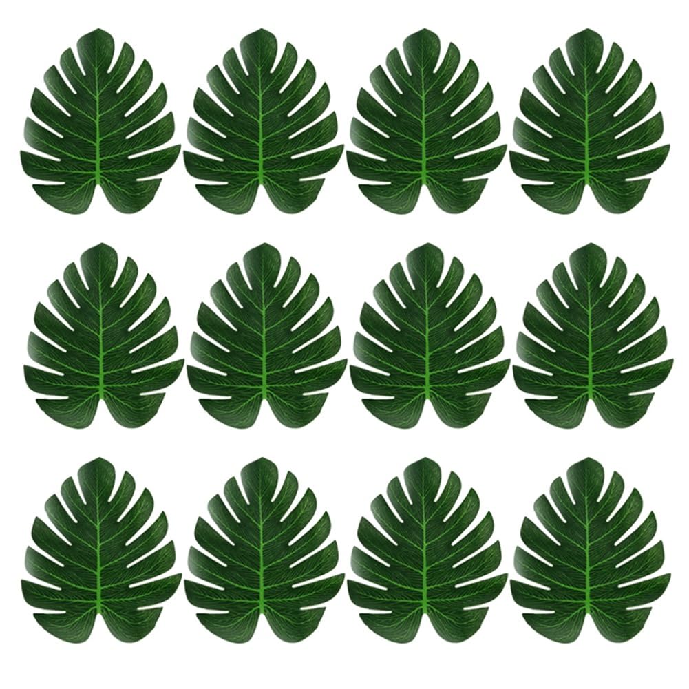 CTRLZS Artificial Tropical Palm Leaves Jungle Party Decoration Animal Summer Hawaiian Wedding Home Table Decor L Easy Install