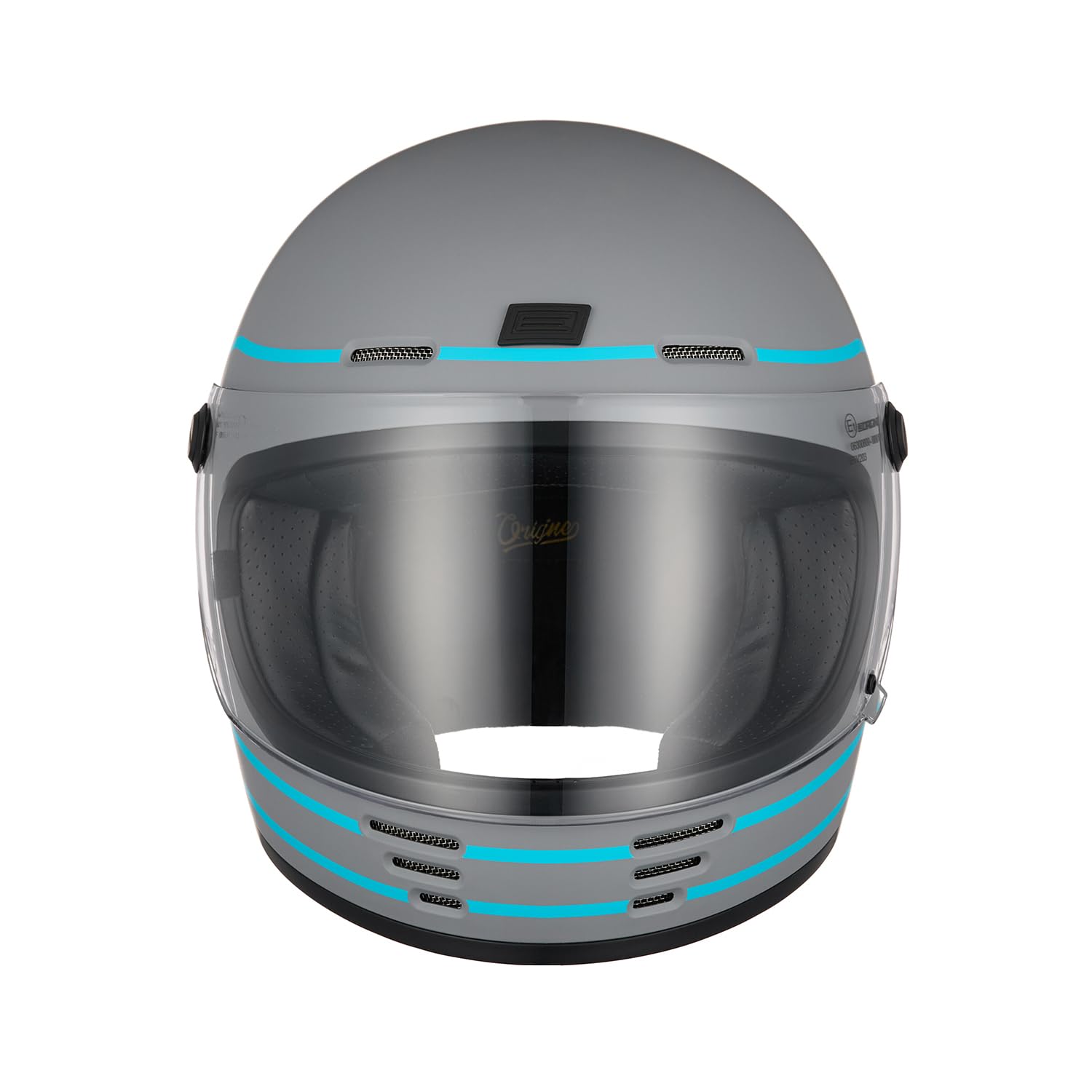ORIGINE Integralhelm Motorradhelm Vintage Retro Helm mit Visier ECE