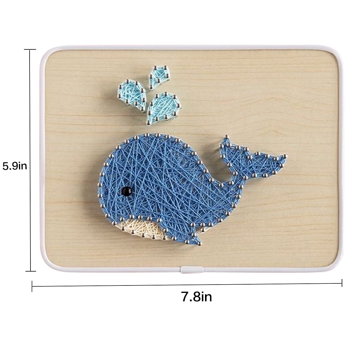 BAZIMA DIY String Art Kit for Beginner, DIY Whale Craft Kit,Unique Gift,Craft Kit for Holidays - Image 3