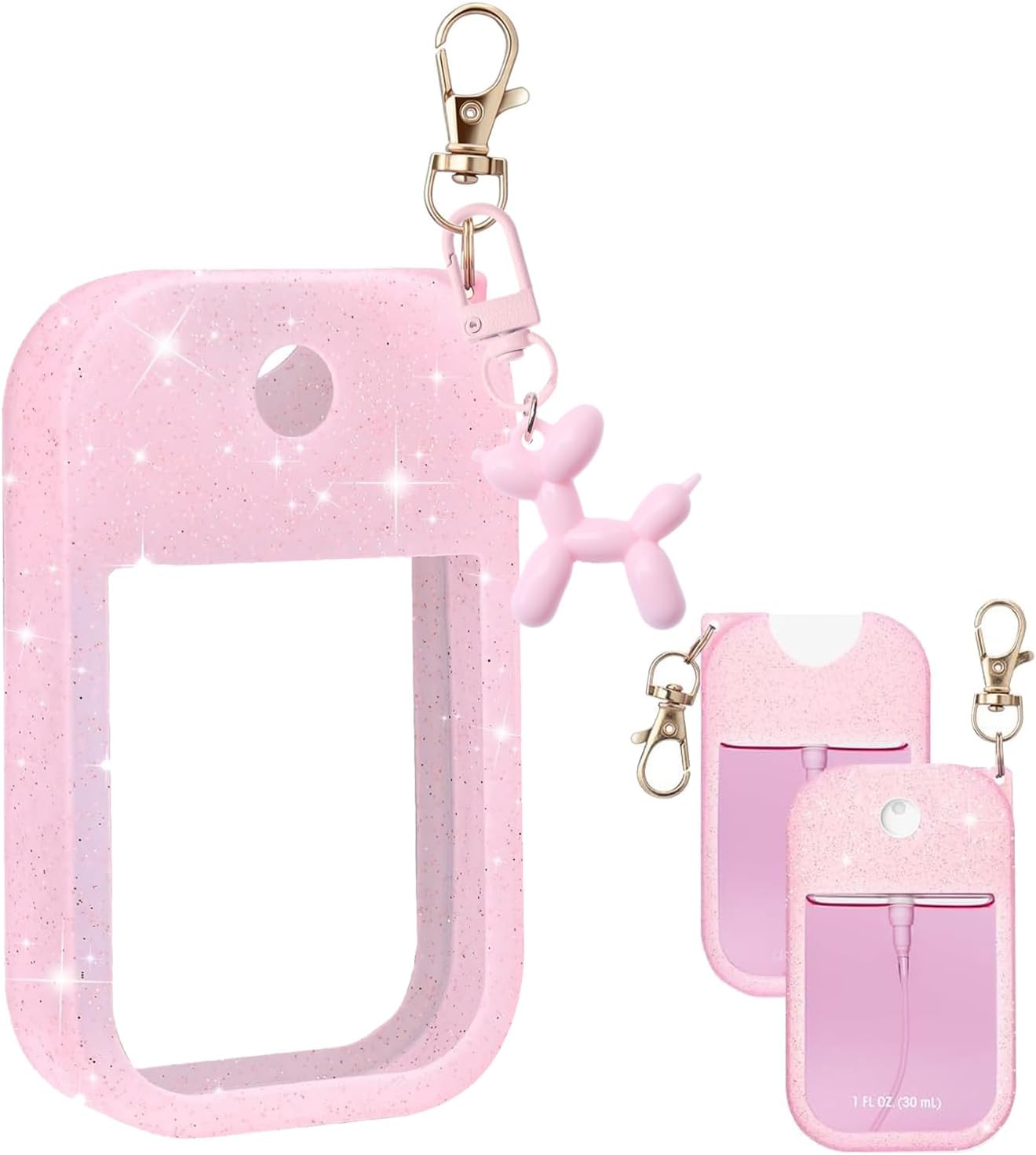 Hand Sanitizer Spray Glitter Case Appropriate with Touchland 1FL. OZ