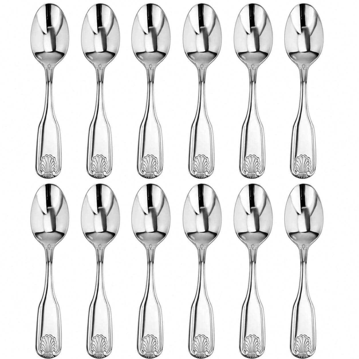 New Star Foodservice Shell Pattern 18/0 Stainless Steel Dinner Fork, 7.7-Inch, Set of 12, Commercial Grade — Amazon image 17