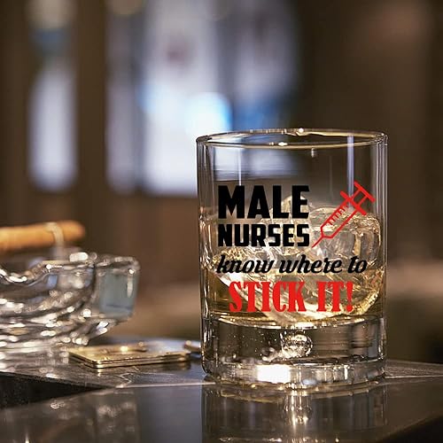 Miniatura 5 de AGMdesign Vaso de whisky para enfermeras, regalo de agradecimiento para él, marido, papá, abuelo, enfermera, divertido regalo de enfermera para