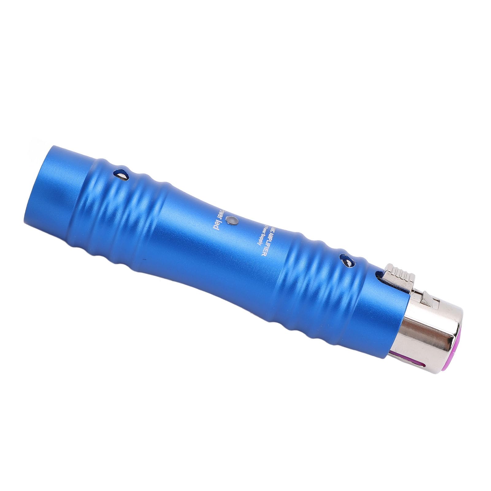 Dynamischer Mikrofonvorverstärker - 48 V XLR -Mikrofonvorverstärker für Karaoke, Mixer, Videoaufzeichnung, Professionelle Soundsysteme (BLACK) (BLUE)