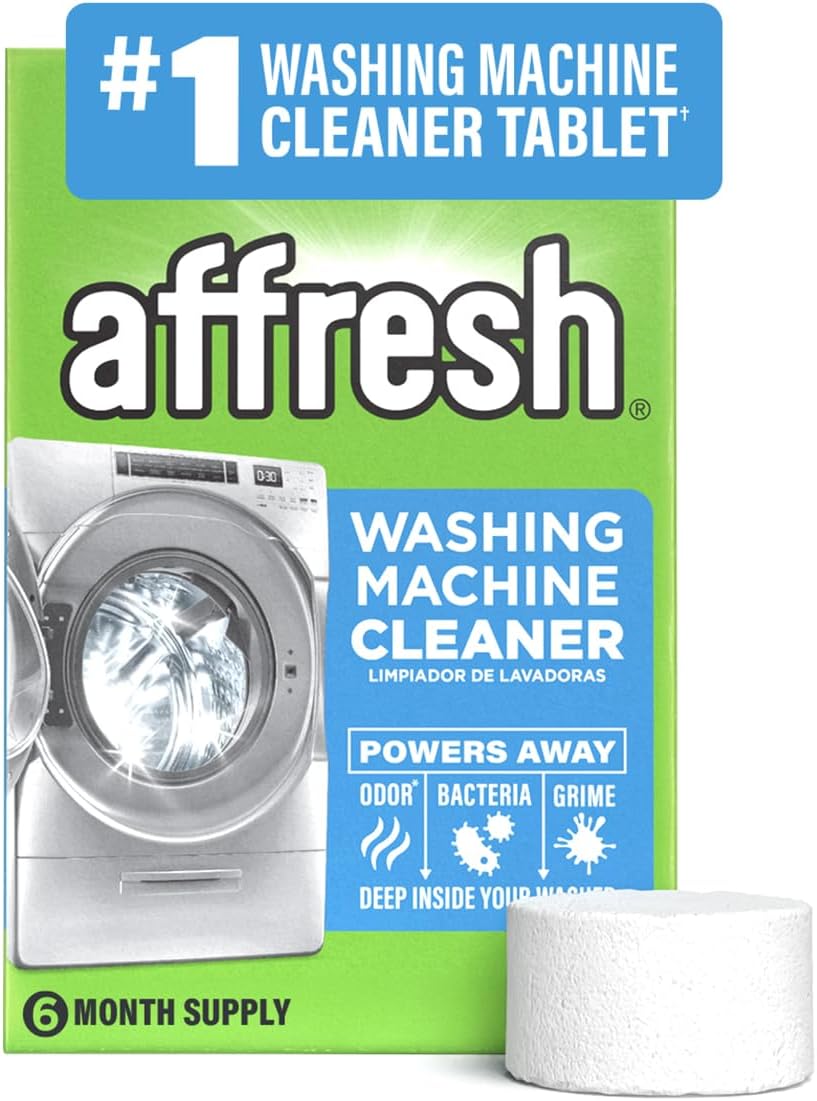 Washing Machine Cleaner, Cleans Front Load and Top Load Washers, Including HE, 6 Tablets