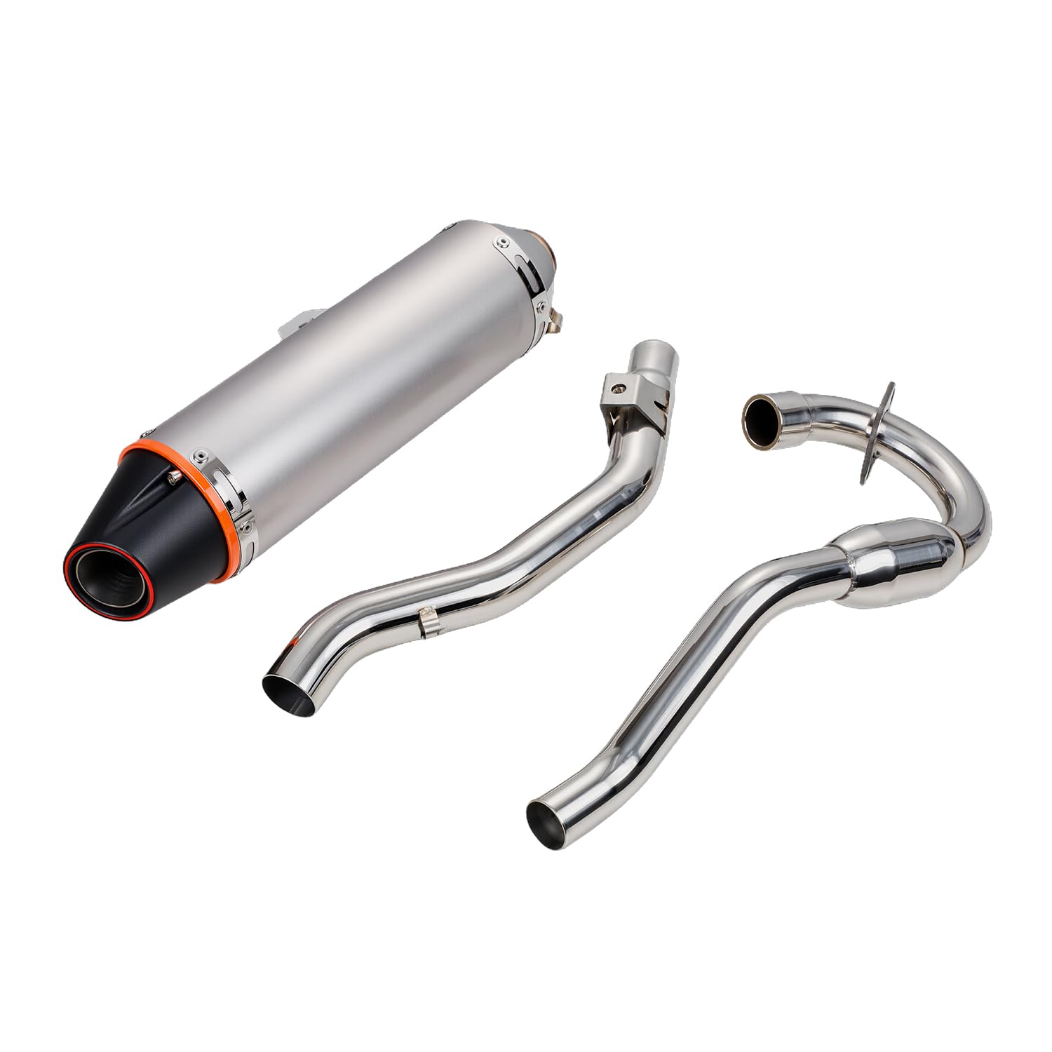Motorrad Slip-On Auspuff Full System 43cm 3,8cm For CRF150F CRF230F 2003-2013 Titanium