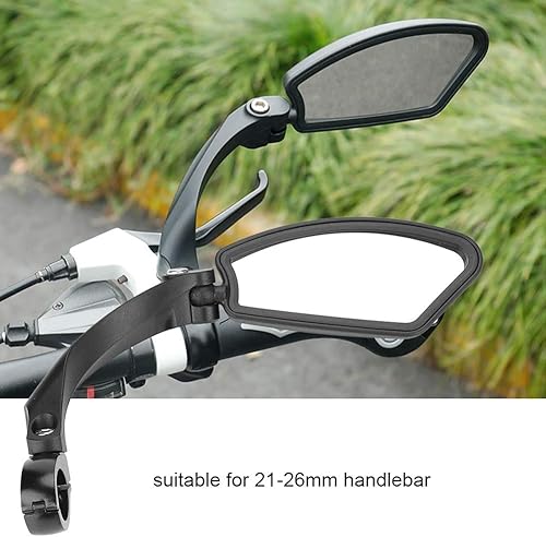 Miniatura 2 de Fydun - Espejo retrovisor de bicicleta con rotación de 180, manillar derecho e izquierdo, revisión trasera, bicicleta de carretera de montaña para