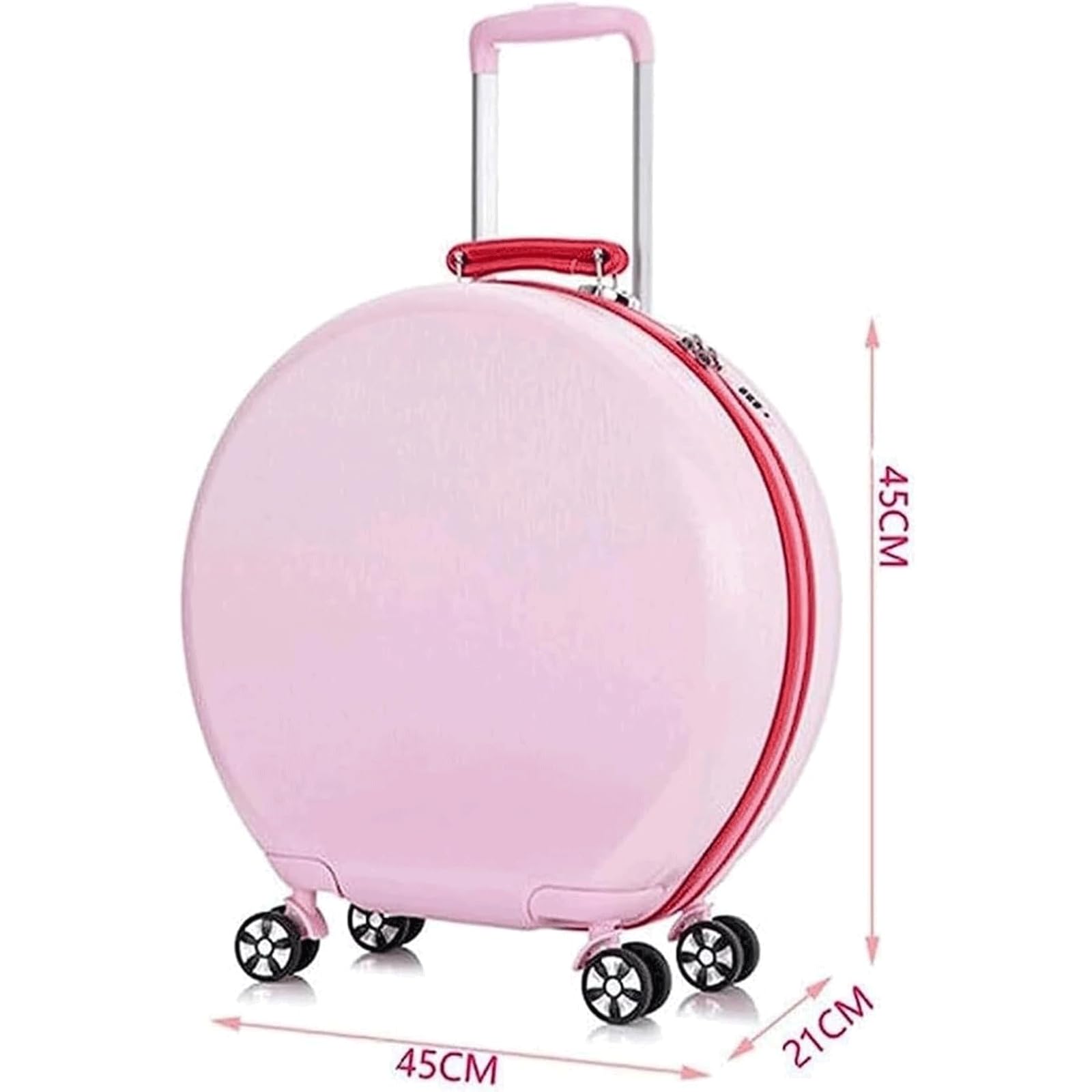 Maleta Maleta de Mano de 20 Pulgadas, Maletas Redondas de Mano con Ruedas, Equipaje portátil, Maletas de Viaje universales, Equipaje facturado Bolsas de Viaje