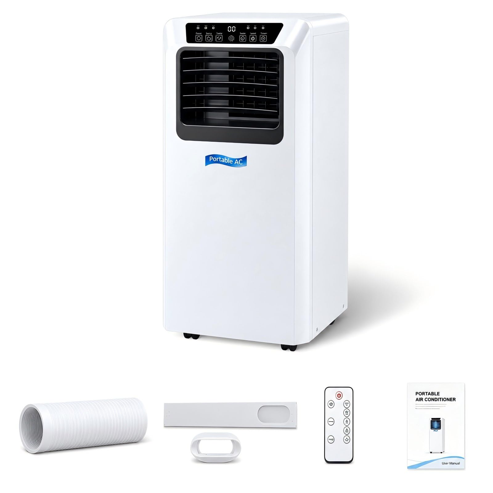 Aire Acondicionado Portátil con Tubo de Evacuación Kit de Ventana 7000BTU