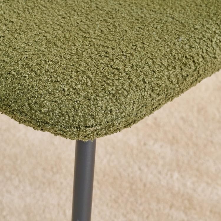 Image of Home Centre | Helios Paul Set of 4 Fabric Dining Chairs | Dining Chair for Home | Green | 1 Year Warranty