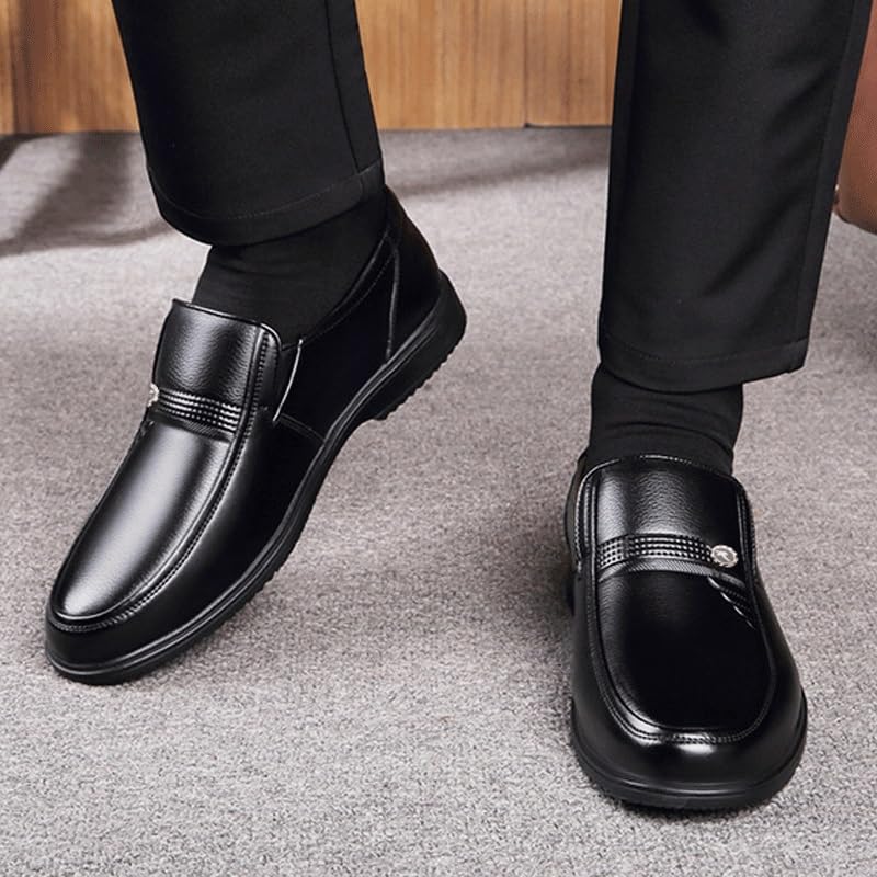 Men's Dress Shoes Mens Fashion Luxury Slip on Formal Business Shoes Men Business Office Wedding Formal Modern Oxfords3