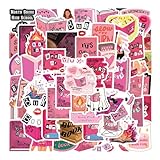 61pcs Burn Book Stickers，Cute Cartoon Stickers Vinyl Waterproof Stickers, Used for Water Bottles, Skateboards, laptops, Diaries, Phones, Scrapbooks, Bumper, Children, Teenagers, Adult