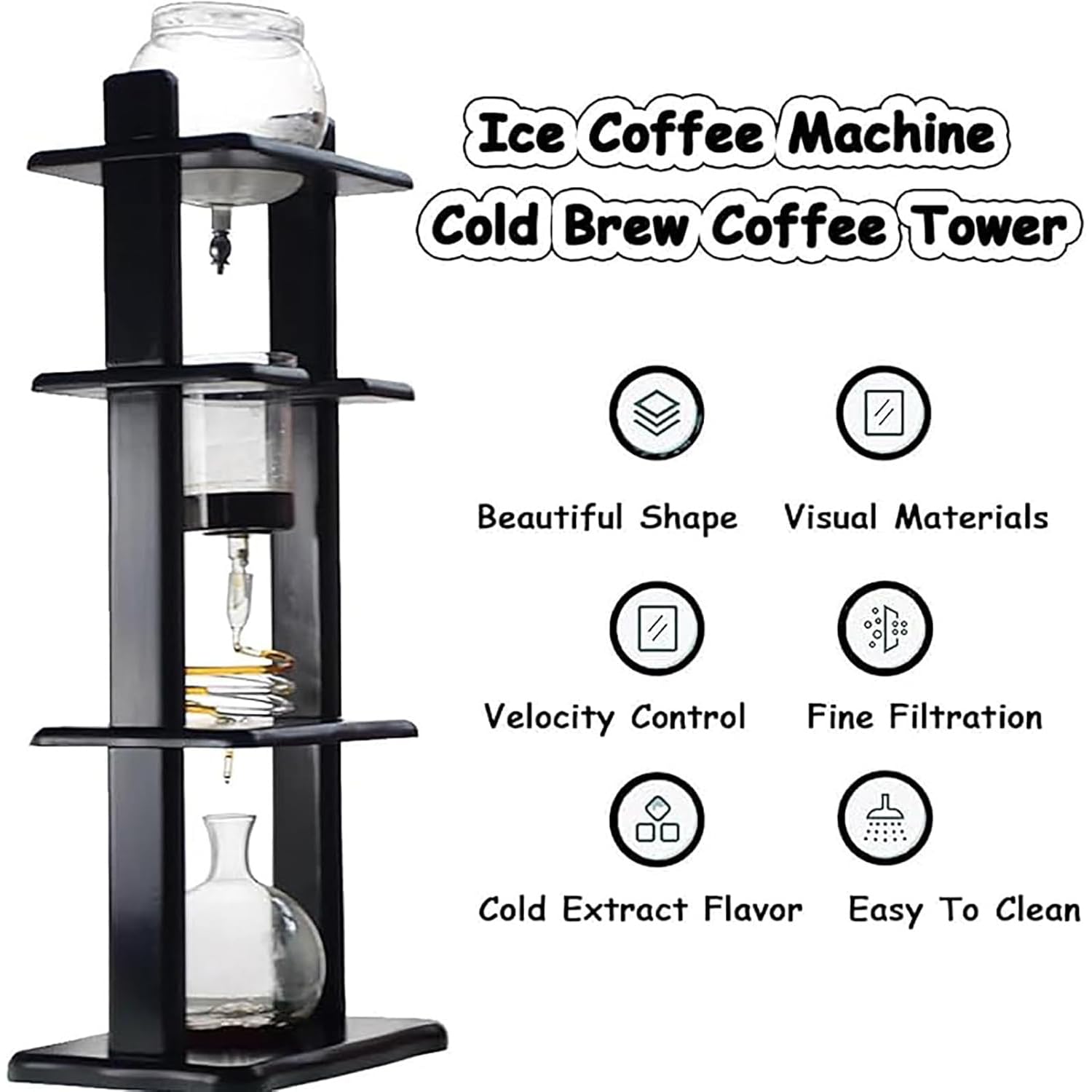 Cafetera Cold Brew, tecnología de goteo lento de gran capacidad, para bares y fiestas
