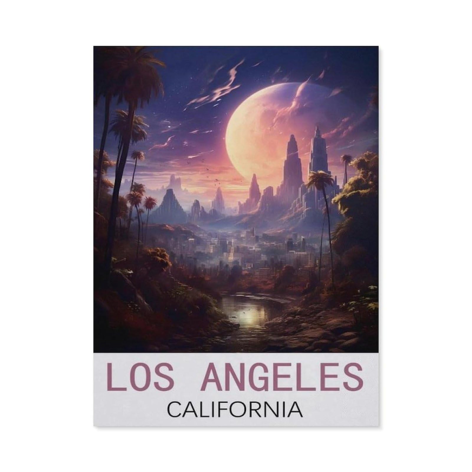 BEAYODKP 5D Diamond Painting Set ，Los Angeles California