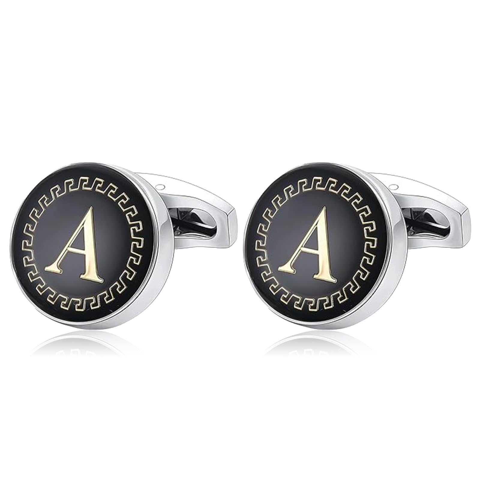 AMAAL Cufflinks for Men Boys Cuff links Formal Stainless Steel Cufflink For Men Alphabet Letters A Birthday Gift Anniversary Husband Cuff Links Cufflinks Set Mens Boys Man Boy Valentine Gifts -A04 (B0CSKFX5NJ) Amazon Price History, Amazon Price Tracker