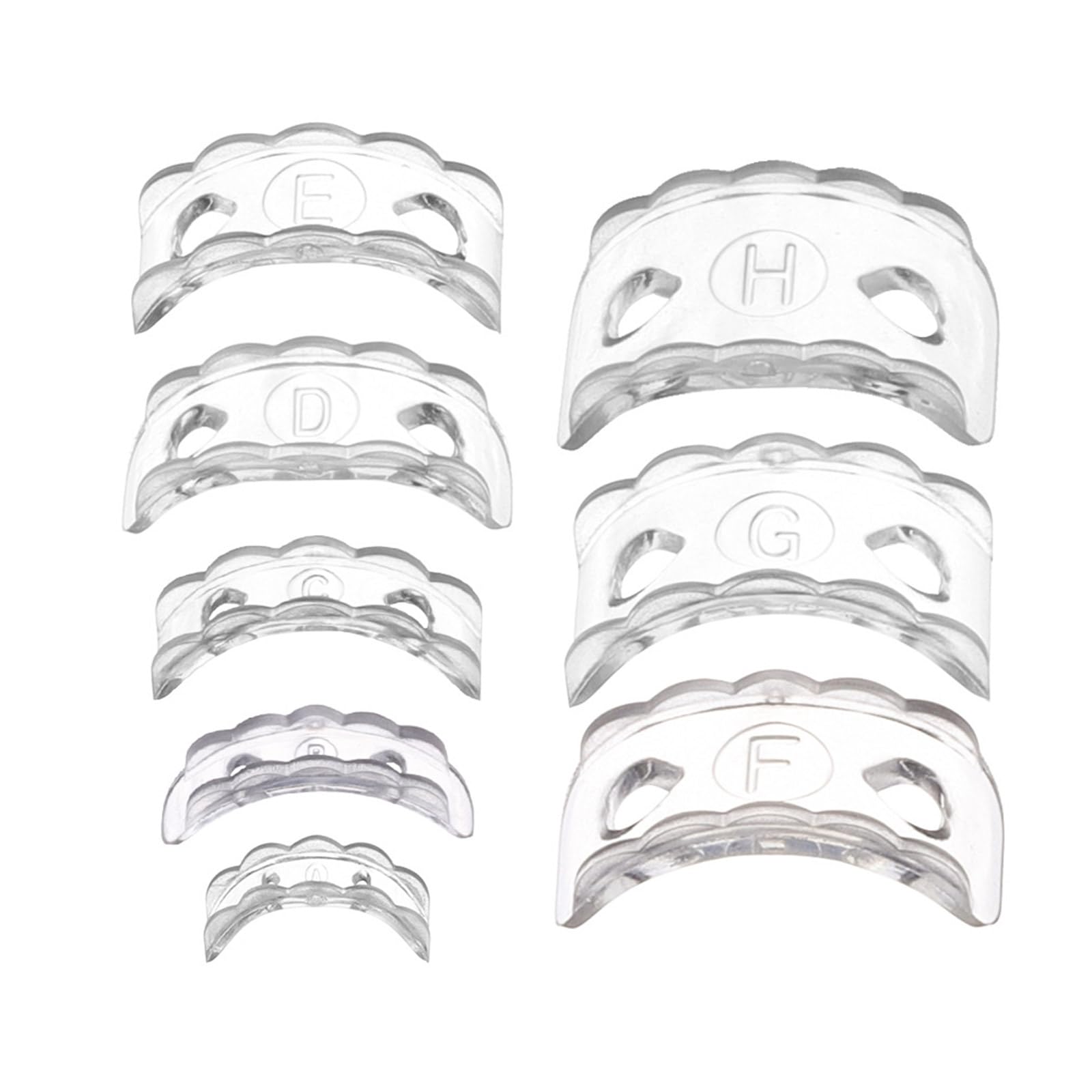 Haiki Set of 8 Rings Size Adjuster Silicone Tightener Suitable for Loose Rings Comfortable Fit Sizer Jewelry Rings Accessories