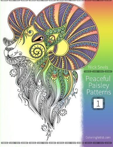 Peaceful Paisley Patterns 1: Coloring Book for Grown-Ups (Volume 1) by ...