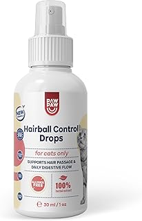 Hairball Control Spray für Katzen (30 ml) Flüssiger Kräuterextrakt Anti Haarballen Unterstützt Verdauung und Fellpflege Ohne Alkohol Ohne Paste (200+ Sprühstöße)