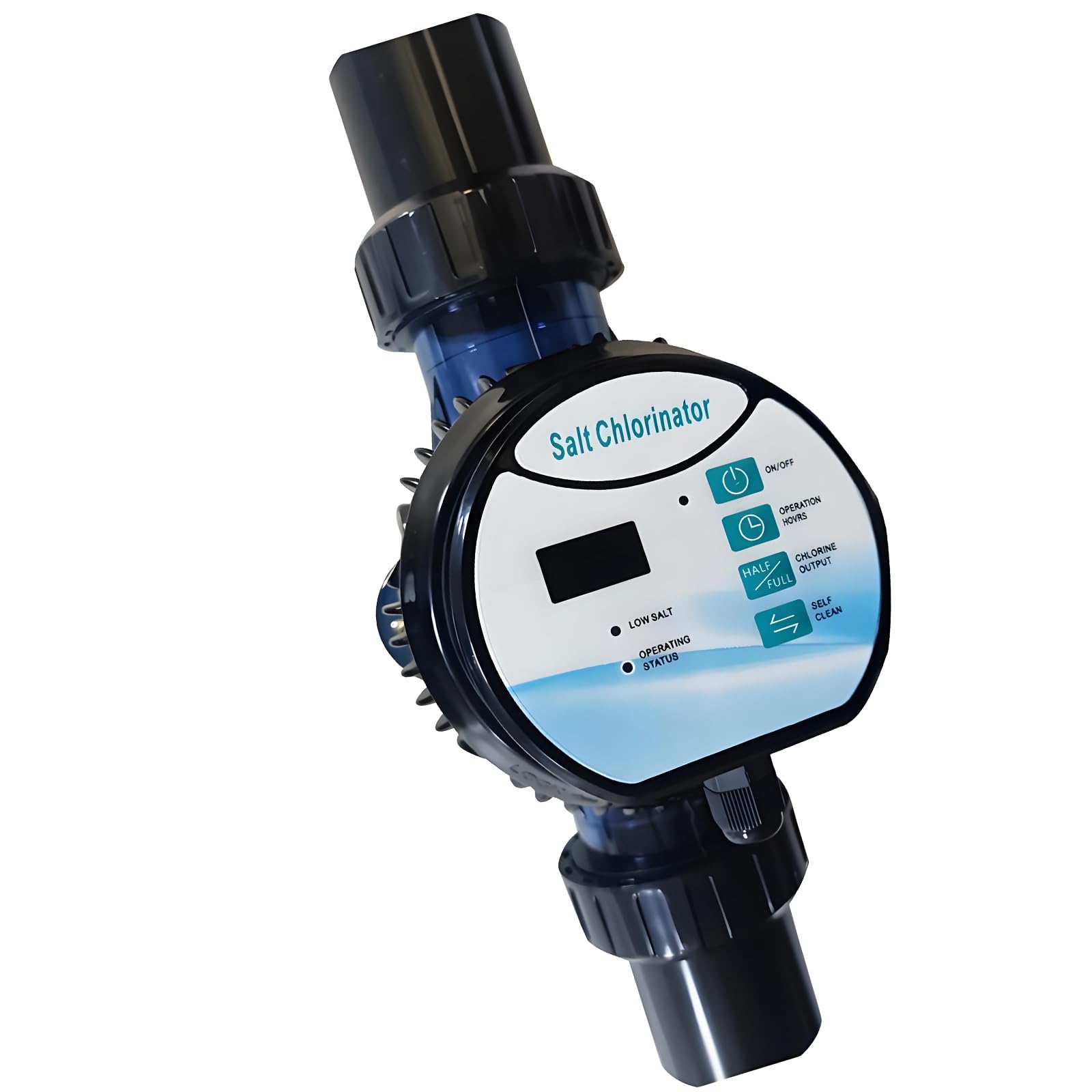 Generatore Cloro Salino Autopulente 10 G/H,Cloratore Acqua Salata con Controllo Intelligente,Trattamento dell'Acqua,per Piscina da 45m³,Spa,Idromassaggio 2g/h