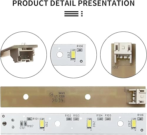 Miniatura 3 de WR55X26671 para el refrigerador GE llevó la marca de tablero ligero