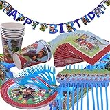 【Anzug für viele Gelegenheiten】 Weiße Teller mit Paw Patrol eignen sich perfekt für Geburtstagsfeiern, Jubiläen, Brautduschen, Hochzeiten, Babypartys, Dekorationen und DIY-Projekte usw.