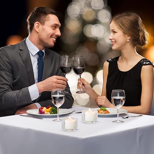 Miniatura 6 de Yusevot Velas votivas a granel 72 paquetes de velas de cera blancas sin perfume de 15 pulgadas para bodas fiestas vacaciones y hogar 8 horas de