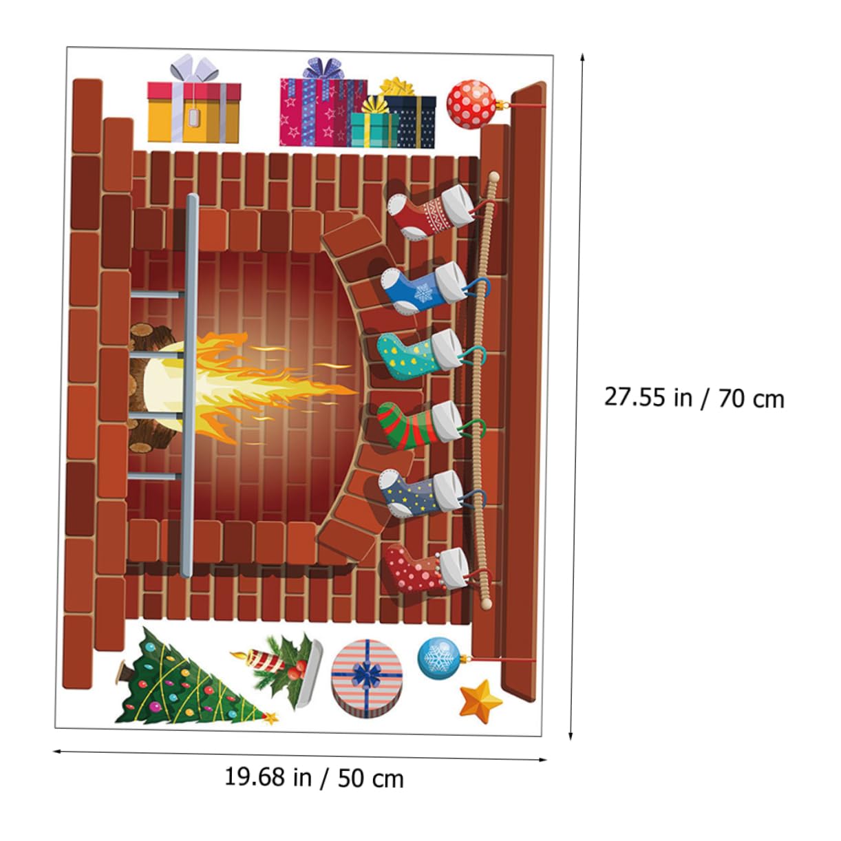 Cabilock 10 Set Adesivi Murali Decorativi Per La Stanza Del Adesivi Murali Per Le Vacanze Di Natale Ornamenti Adesivi Dei Cartoni Animati Luci Esterne Luci Delle Fate Decorazioni