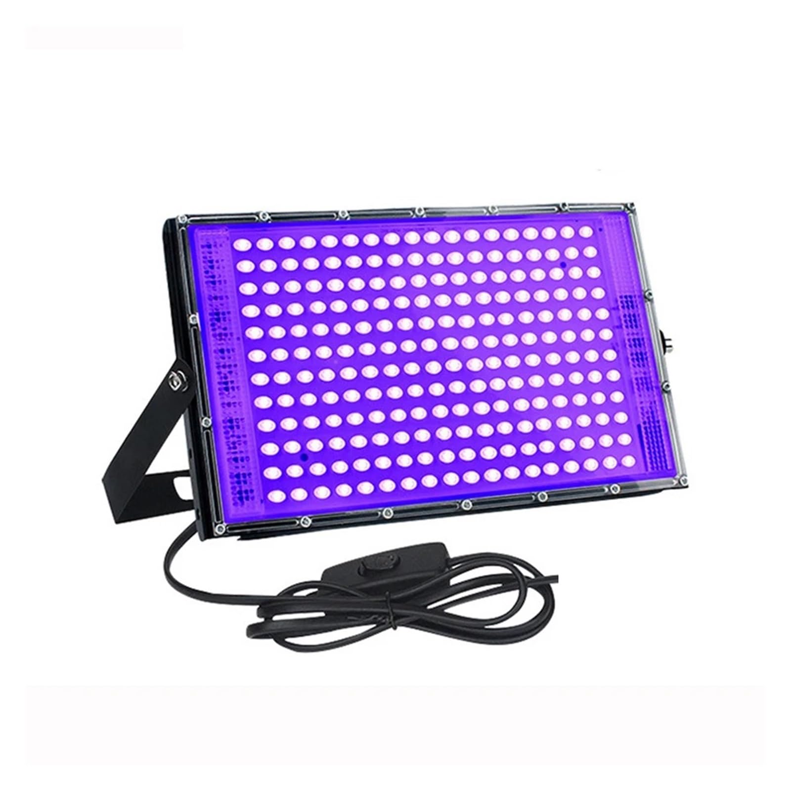 1/2Pack 300W 216 LED UV projecteur lampe de scène ultraviolette 395nm Fluorescent UV lumière noire DJ Disco fête scène rétro-éclairage Boîtier de durcissement DIY(Black_1Pack 300W)
