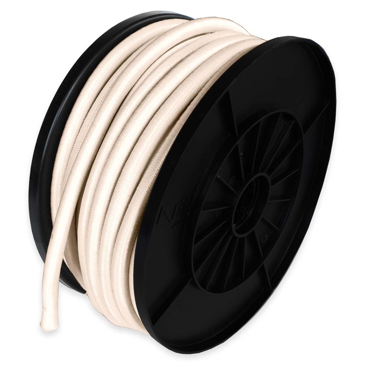 Cuerda elástica Marfil 25 Metros - Calidad Profesional TECPLAST 9SW - Cable elástico - Diámetro 9 mm