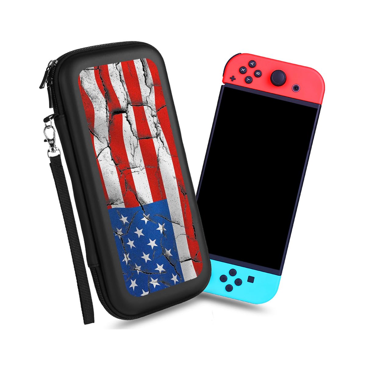 Amazon.co.jp: Switch ケース 割れたアメリカの旗 Switch カバー
