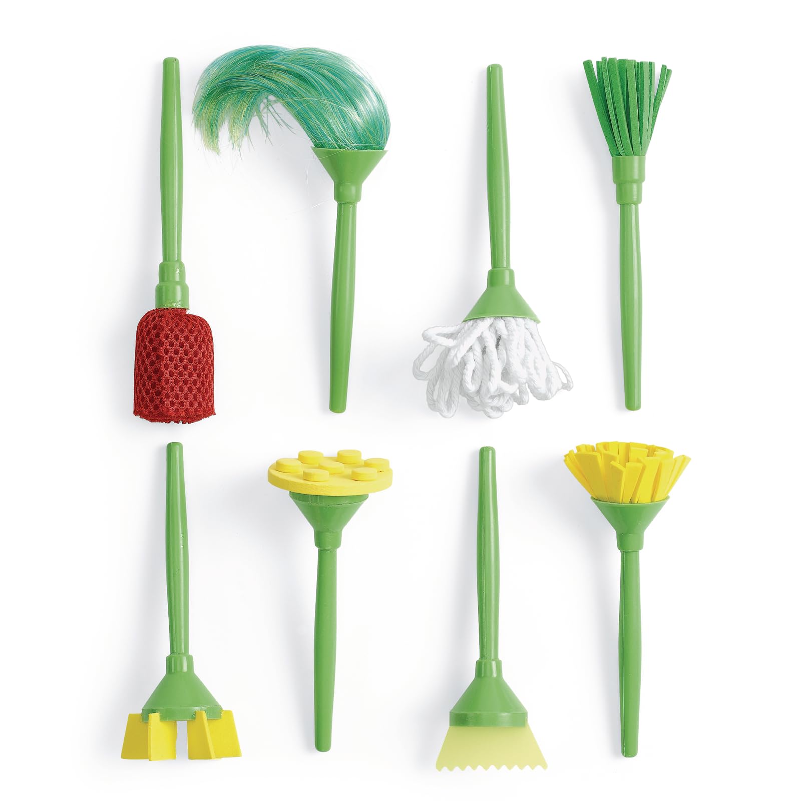 Colorations(r) Wacky Painting Tools, Kids Painting Tools, Set of 8, Each Will Create A Different Finish Effect, Promotes Creativity, Great for Crafting, Fun for Kids to Paint With,Each Approx 5 1/2'' Long