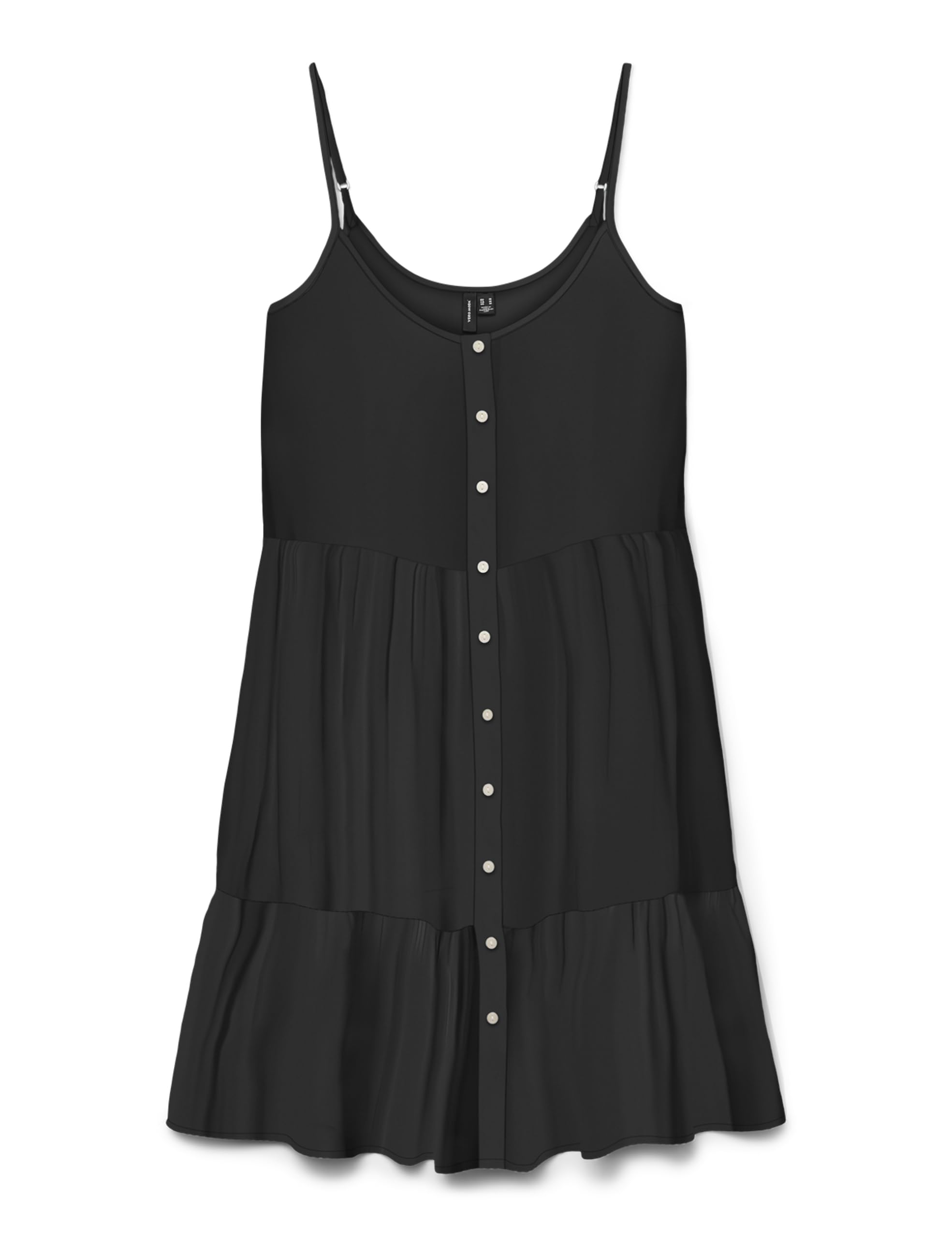 VERO MODA Vmbumpy Short Singlet Dress WVN Ga Noos, Black, XS