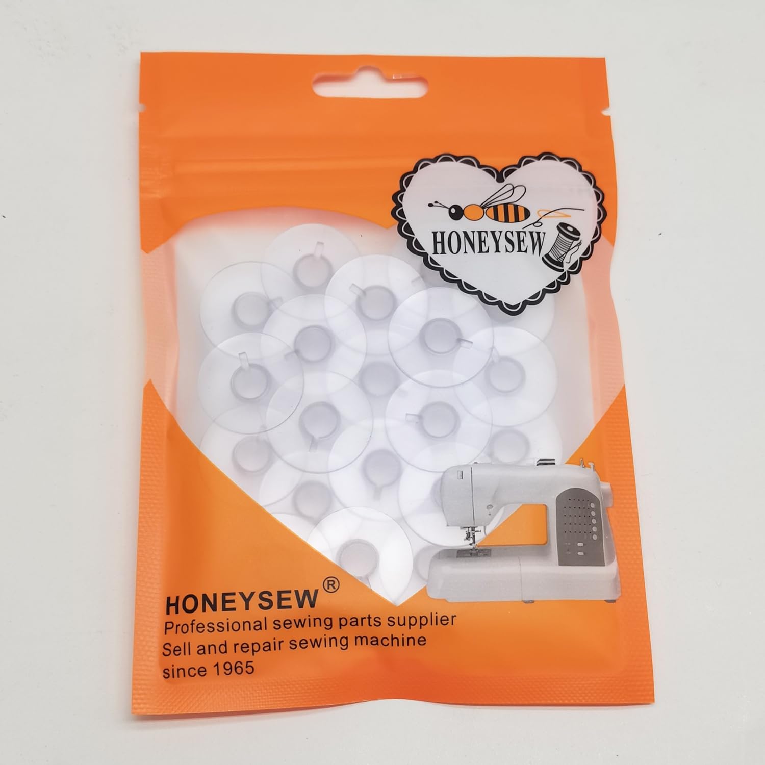 Bobines SA159 HONEYSEW lot de 20 pour machines Brother Singer Juki