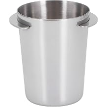 51mm Coffee Dosing Cup, Silver Sturdy Espresso Dosing Cup Stainless, Convenient 51mm Coffee Metering Cup as Accessory Tool for Homes, Milk Tea Shops, Coffee Shops