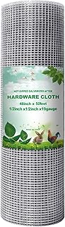 Amagabeli Hardware Cloth 48x50 1/2in Galvanized After Welding 19 Gauge Square Chicken Wire Galvanizing After Welding Fence...