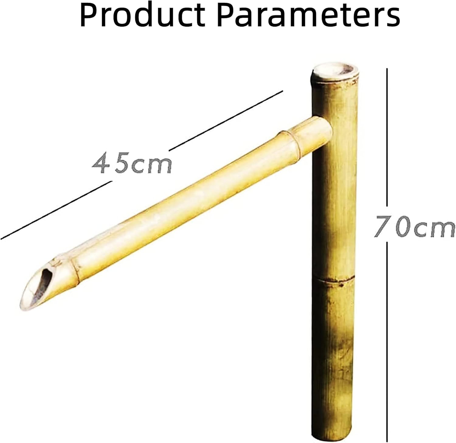 Solar Powered Bamboo Water Fountain with Pump - Outdoor/Indoor Zen Fountain, 6w Solar Panel, Water Filter, 2m Water Tube - Relaxing Sound of Flowing Water