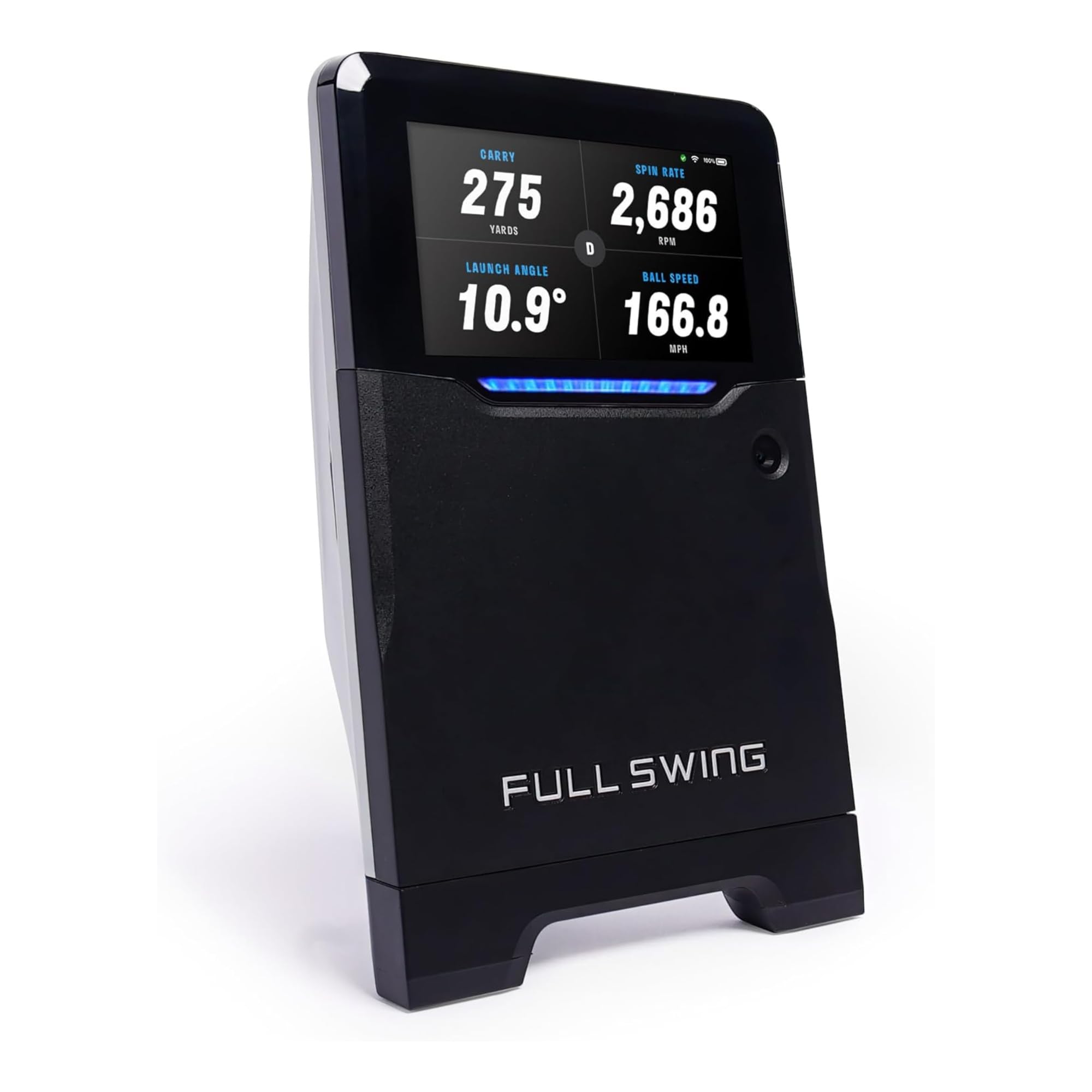 - Full Swing Kit Golf Launch Monitor & Simulator Trusted by Tiger Woods | Portable Indoor/Outdoor Swing Data Analyzer | 16 Club & Ball Metrics | 5D Ai Machine Learning Radar | 4K Camera & OLED Display
