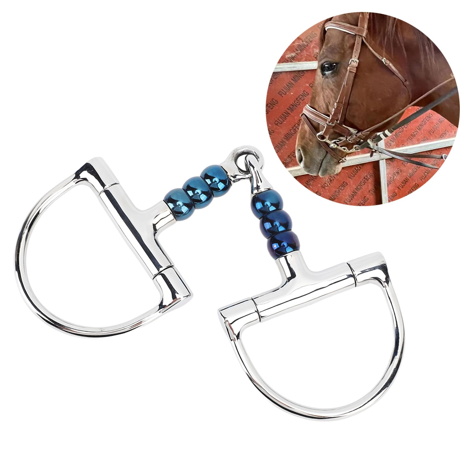 Mors Cheval Anneau D Acier Inoxydable – 135 Mm, Anti-Morsure, Durable, Installation Facile – Pour Hippodrome Et Équitation