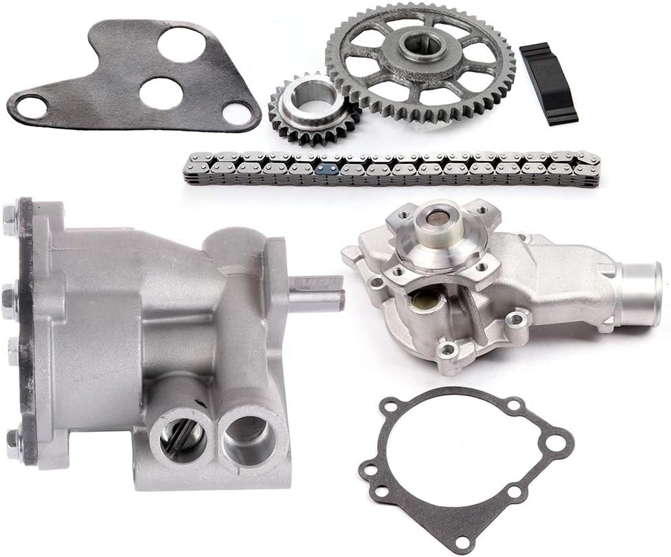 SCITOO Oil Pump Water Pump Timing Chain Replacement Compatible with 2000-2006 for Jeep TJ 1999-2004 for Jeep Grand for Cherokee OE Number TS385B