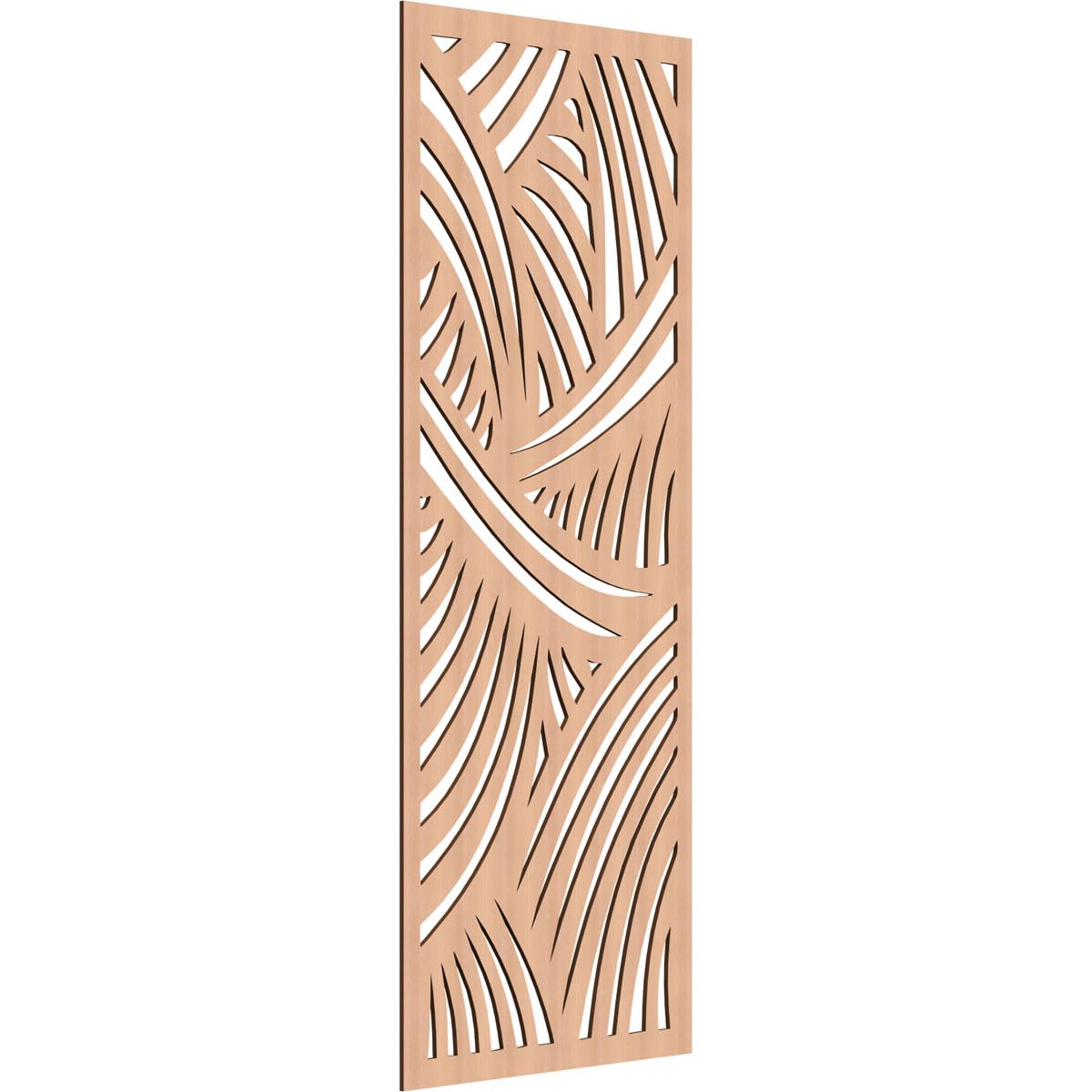 27 3/8"W x 69 3/8"H x 1/4"T Chester Decorative Fretwork Wood Wall Panels, Alder