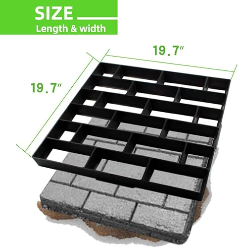 Vista 11 de CJGQ - Moldes reutilizables para camino de concreto tamaño extra grande, pavimentado de peldaños Big square