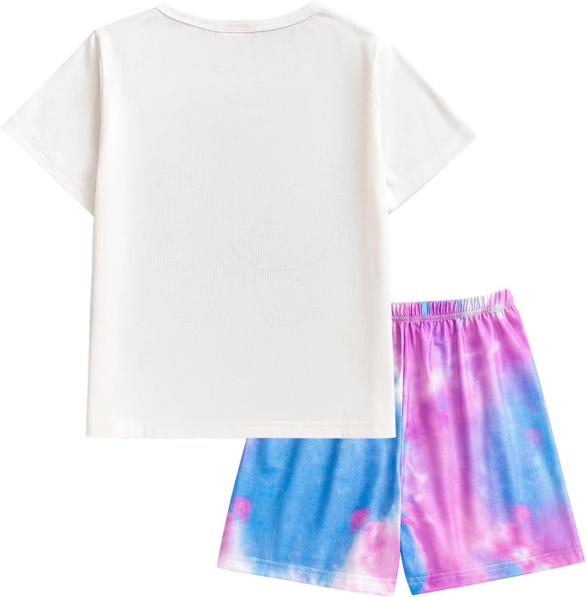 MyFav Young Girls Pajama Cute Cat Pattern Nighty Comfy Shorts Cotton Sleepwear - Image 3