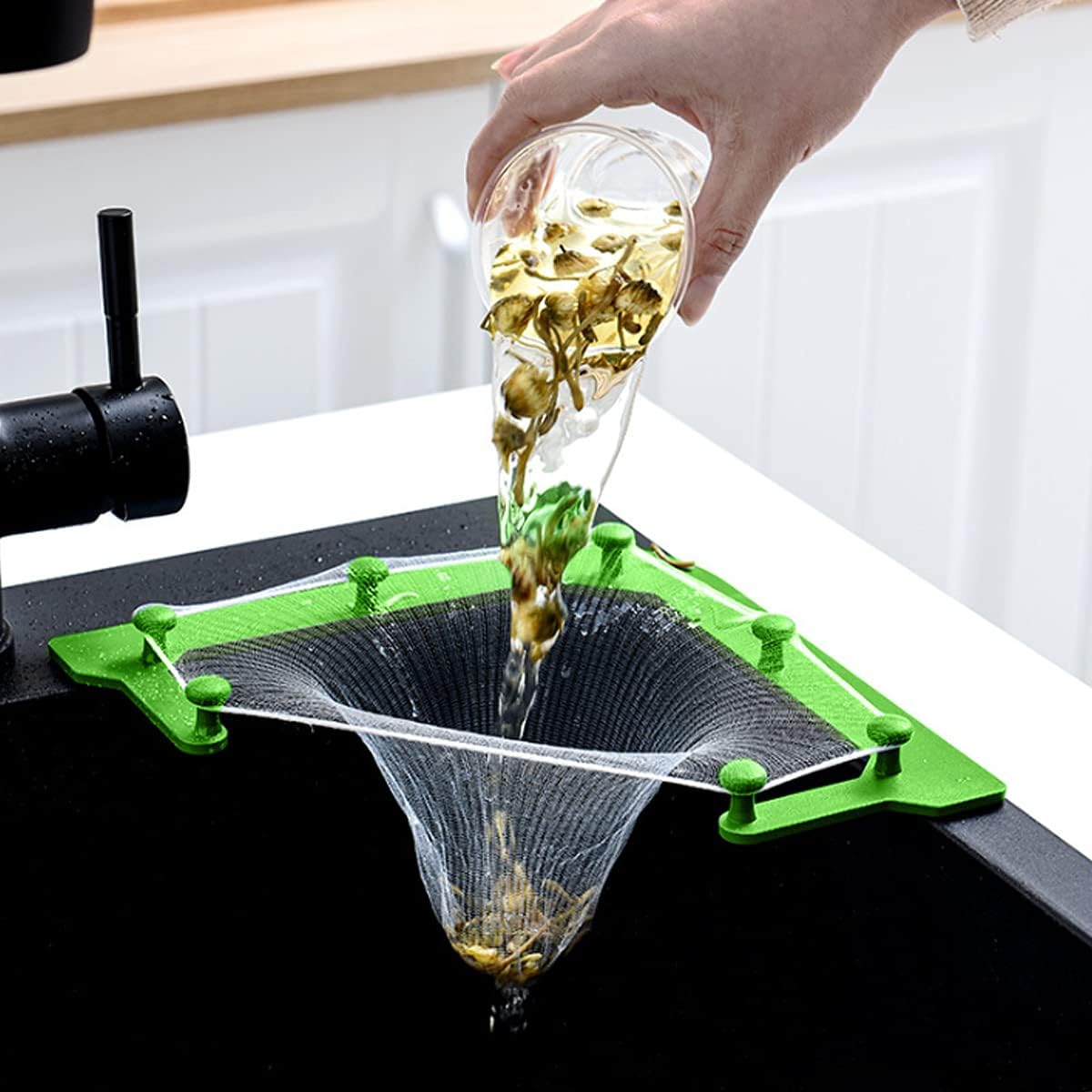 Sink Strainers Basket Fine Mesh Corner Sink Multipurpose Kitchen Sink Strainer Bags Kitchen