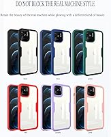 Vista 6 de CCSamll - Funda transparente para Xiaomi Redmi 10C con protector de pantalla integrado, delgada, de cuerpo completo, resistente, suave, TPU