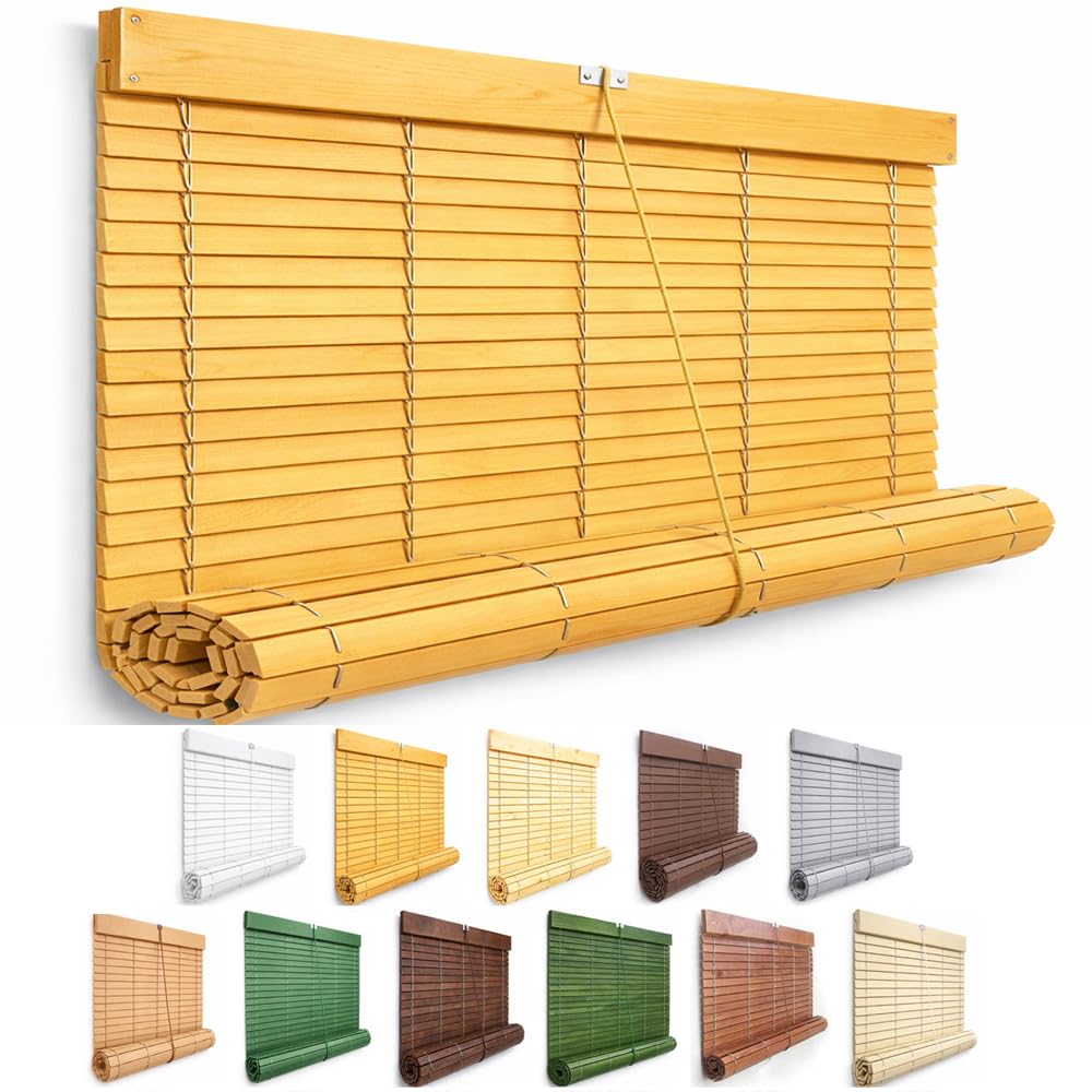 Persianas Alicantina Enrollable de Madera | Personalizables en Tamaño, Color y Accesorios | PERTONI TENDE (Personalizada)