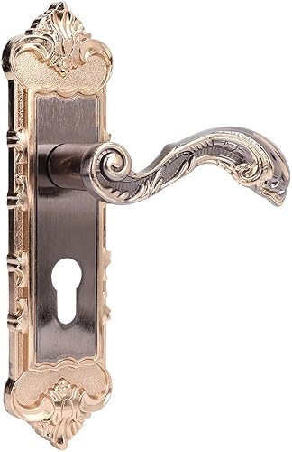 Juego de manijas de puerta con 2 llaves retro vintage interior antirrobo para el hogar y la guardia